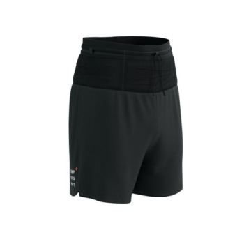 COMPRESSPORT TRAIL RACING 2-IN-1 SHORT черные беговые шорты XL