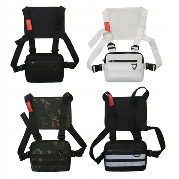 Unisex Streetwear Vest Chest Rig Bag Tkanina Oxford