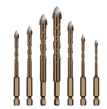 БОЛЬШОЙ НАБОР СВЕРЛ ДЛЯ СТЕКЛА, КЕРАМИЧЕСКОЙ ПЛИТКИ, 7 ШТ.