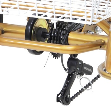 3-КОЛЕСНЫЙ ВЕЛОСИПЕД Для взрослых, ТРЕХКОЛЕСНЫЙ 24 ФУТА, золотой