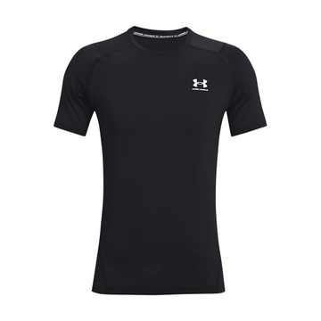 Koszulka treningowa męska Under Armour HeatGear Armour Fitted czarna XL