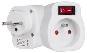 GNIAZDKO PRĄDOWE Z WYŁĄCZNIKIEM UZIEMIENIE GNIAZDO 3500W MACLEAN MCE13