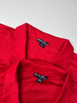 Zestaw sportowych koszulek polo czerwonych ZESTAW 2 szt SPORT TEK r. 2XL