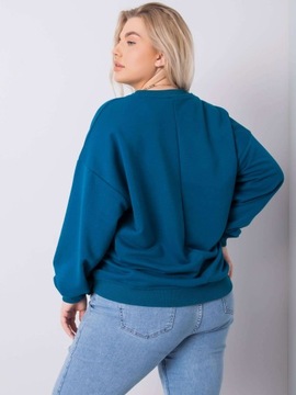 Gładka WYGODNA BLUZKA DAMSKA Plus Size - 2XL