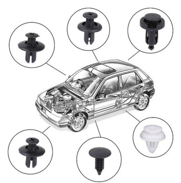 БОЛЬШОЙ НАБОР ЗАЖИМОВ АВТОМОБИЛЬНЫЕ ЗАПОНКИ ЗАЖИМЫ ДЛЯ ОБИВКИ 730EL