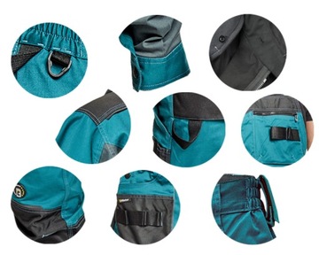 Elastyczne Spodnie robocze CERVA Dayboro czarne 58