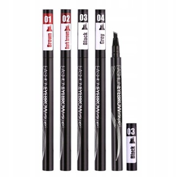 Waterproof Natural Eyebrow Pen Four-claw Eye
