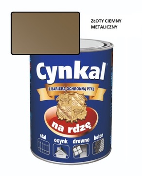 Farba uniwersalna CYNKAL 10L ZŁOTY CIEMNY