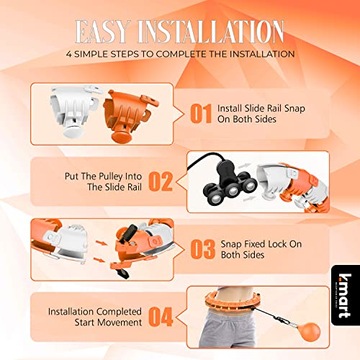 K-Mart Smart Hula Cring Cools, взвешенный Hula Circle 24 Detacchable Fitness Ri