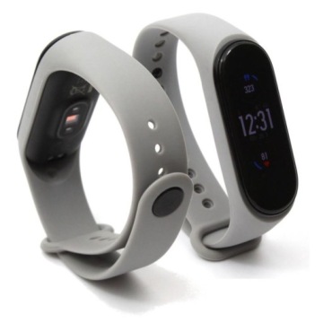 Opaska / pasek do Xiaomi Mi Band 3 / 4 szara