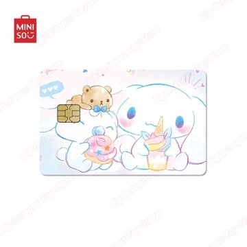 Нежная розовая наклейка для дебетовых кредитных карт Miniso Sanrio