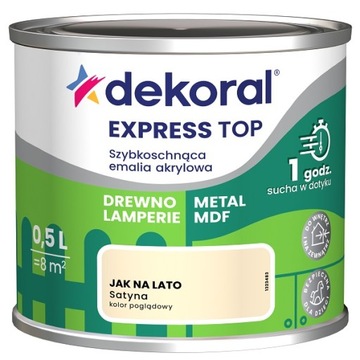 DEKORAL EMALIA SZYBKOSCHNĄCA jak na lato 0,5L