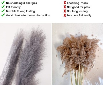 Пампасная трава для декоративной искусственной вазы для пампасов