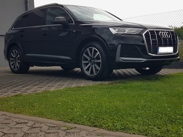 Audi Q7 II SUV Facelifting  3.0 45 TDI 231KM 2022 AUDI Q7 S-LINE QUATTRO 3,0 TDI SZKLANY DACH 4x4 KRAJOWY I-WŁAŚCICIEL CZARNY, zdjęcie 29