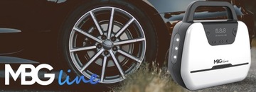 Автомобильный компрессор, насос, 12 В/230 В, компрессор, светодиодный фонарик, ЖК-дисплей + подвеска