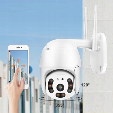KAMERA ZEWNĘTRZNA WIFI IP OBROTOWA 4MPX MONITORING