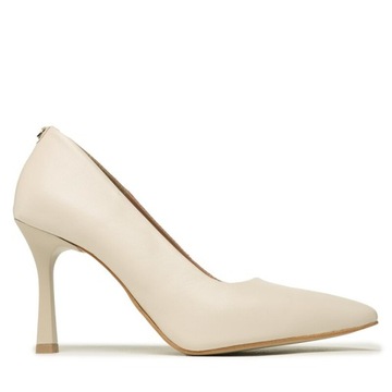 Beżowe czółenka buty damskie szpileczki eleganckie buty na wesele Karino 40