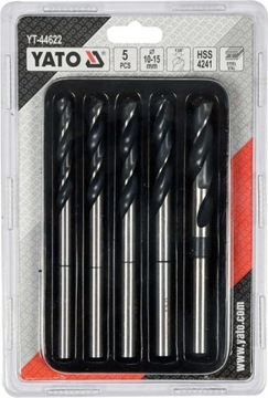 WIERTŁO DO METALU HSS FI 10 - 15 mm ZESTAW WIERTEŁ