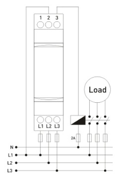 Реле контроля перекоса фаз FKV-11 3x380VAC