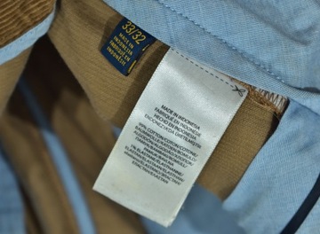 POLO RALPH LAUREN Sztruksowe Spodnie Męskie W33 L32