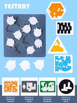 YESTARY Acrylic Puzzle Toy Brain Tease Jigsaw