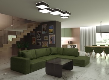 СОВРЕМЕННЫЙ ПОТОЛОЧНЫЙ СВЕТИЛЬНИК MALTA 35 СМ БЕЛЫЙ