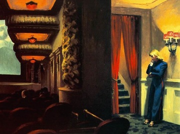 Rep E Hopper Kino w Nowym Jorku 90x70 obraz płótno