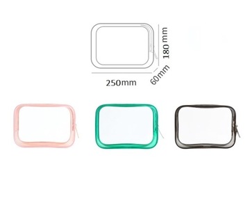 ПРОЗРАЧНАЯ, ВМЕСТИТЕЛЬНАЯ, КОСМЕТИЧЕСКАЯ СУМКА из ПВХ, ВОДОНЕПРОНИЦАЕМАЯ, ОРГАНАЙЗЕР-САМОЛЕТ, ПВХ