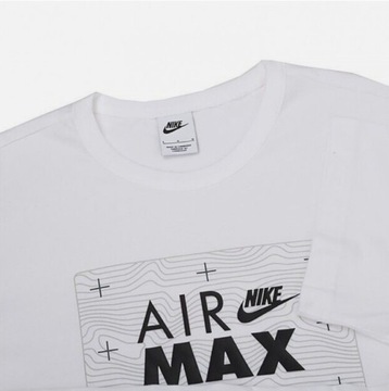 T-SHIRT NIKE AIR MAX DO7239-100 koszulka BIAŁA roz.XL / BAWEŁNA 100%