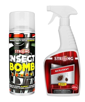 SKUTECZNE ZWALCZANIE PLUSKWY! ZESTAW BOMBA DELTACAPS + SPRAY STRONG 500ML
