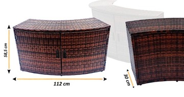 Szafka z drzwiami do okrągłego JACUZZI THUNDER