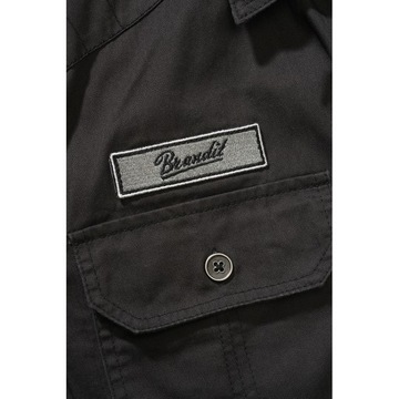 Tričko s krátkym rukávom BRANDIT Luis Vintageshirt black 5XL