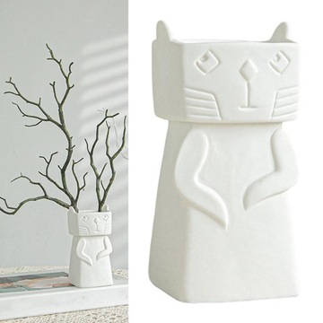 Милый кошачий фетиш, современная керамическая ваза для