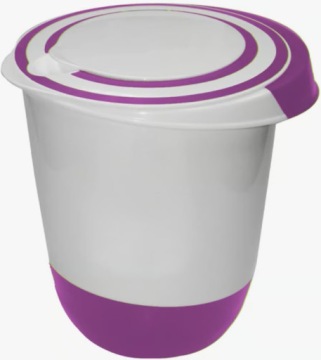 НЕСКОЛЬЗЯЩАЯ ЧАША ДЛЯ СМЕСЕНИЯ С БОЛЬШОЙ КРЫШКОЙ