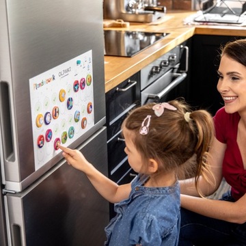 Набор из 4 пустых магнитов для Пландневника.