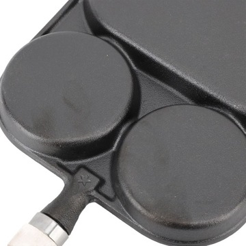 Patelnia śniadaniowa 3-sekcyjna patelnia do jajek niepowlekana OZ