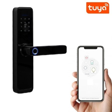 KLAMKA NA SZYFR KOD TUYA ZAMEK DO DRZWI RFID WiFi