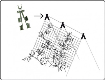 Верхний соединитель для садовых столбов 1,6 см, 3 шт.