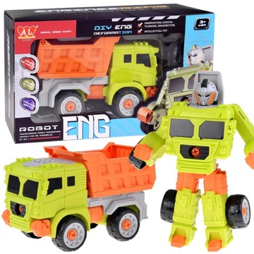 Super pojazd budowlany auto-robot 2w1 Wywrotka ZA4704 B