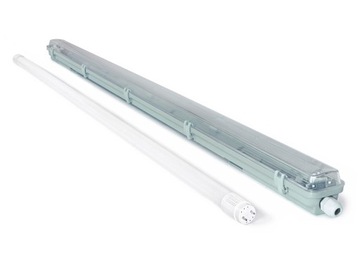 OPRAWA HERMETYCZNA 120CM + 1x ŚWIETLÓWKA LED 18W