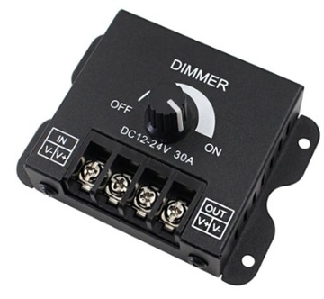 WŁĄCZNIK ŚCIEMNIACZ LED MANUALNY DIMMER 12-24V 30A
