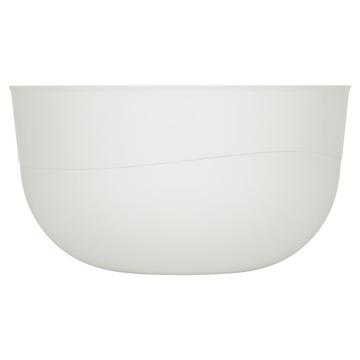 MISECZKA MISKA KUCHENNA PLASTIKOWA DO ŻYWNOŚCI Z POKRYWKĄ 1,2L 16CM BIAŁA