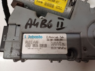 AUDI A4 B6 00-06 MOTOREK STŘEŠNÍHO OKNA 4B0959591B