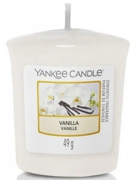 YANKEE CANDLE VANILLA wanilia ŚWIECA SAMPLER 49g