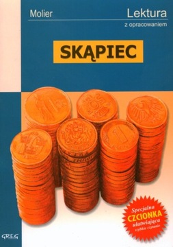 Skąpiec z opracowaniem. Molier