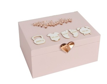 PUDEŁKO WSPOMNIEŃ PREZENT CHRZEST ROCZEK GRAWER memorybox pamiątka