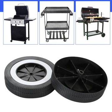 2x kółka do grilla Solidne, trwałe, odporne na piasek, łatwe w montażu, praktyczne