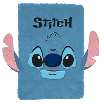 PAMIĘTNIK PLUSZOWY Z KŁÓDKĄ NOTES WŁOCHACZ STITCH LILO I STICH