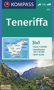 Teneriffa mapa turystyczna Kompass