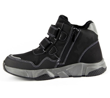 БОТИНКИ ДЛЯ МАЛЬЧИКОВ, УТЕПЛЕННАЯ ОБУВЬ, Светоотражатели, VELCRO 31